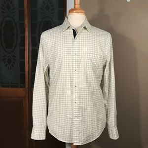 Express Fitted Tattersall Button-Up Shirt